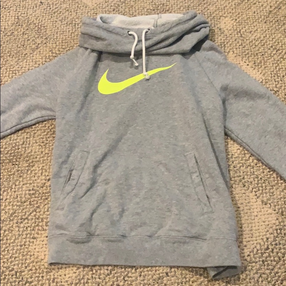 Cowl neck grey Nike sweatshirt